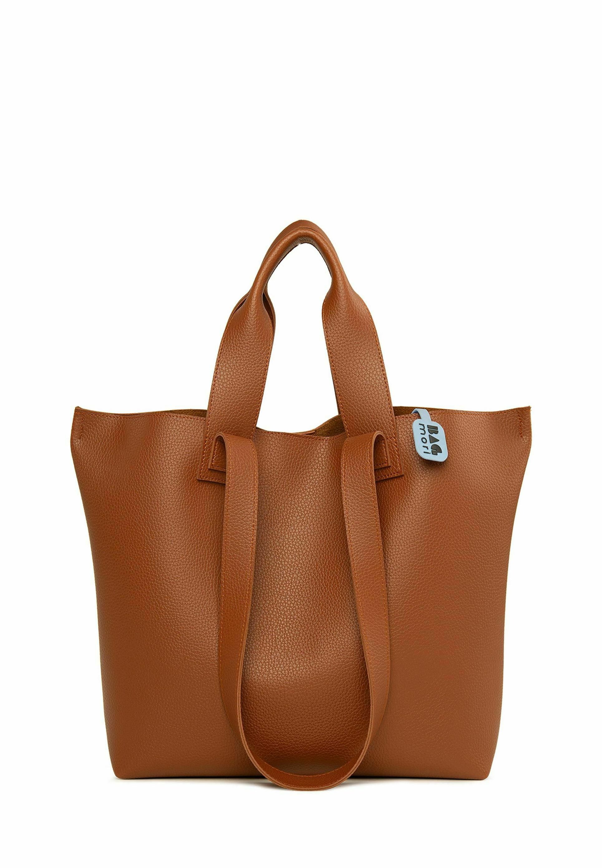 Bagmori TOTE BAG WITH DOUBLE STRAP Bolso shopping camel/marrón