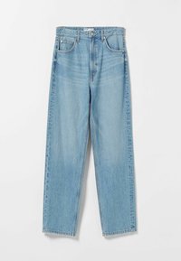 Bershka Džíny Straight Fit - light-blue denim