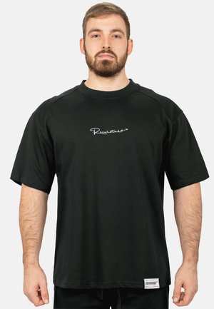 Reichstadt, REICHSTADT SPORTS HERREN OVERSIZE T-SHIRT S-22RS033 - Print T-shirt - black