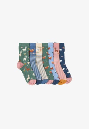 FatFace, 7 PAIRS OF SOCKS - Strømper - multi farm animal