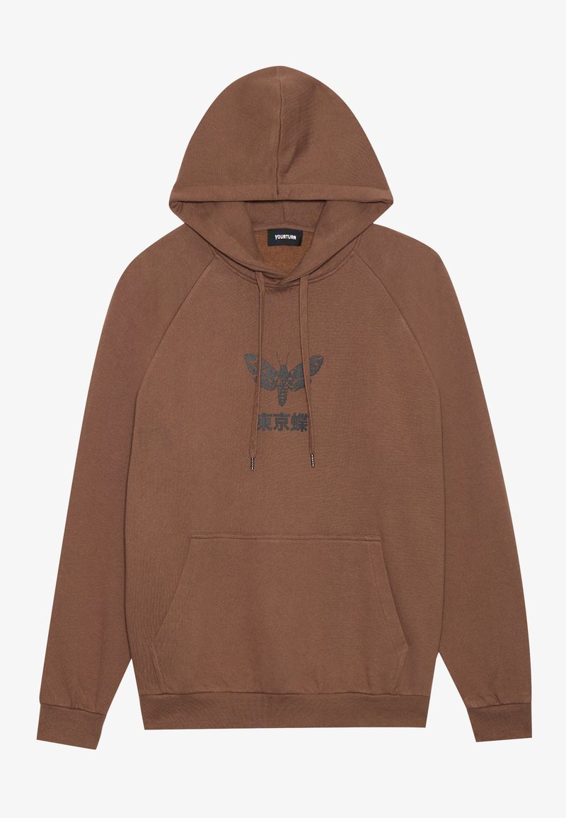 YOURTURN Hoodie bruin