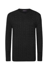 CABLE CREW NECK  - Trui - black