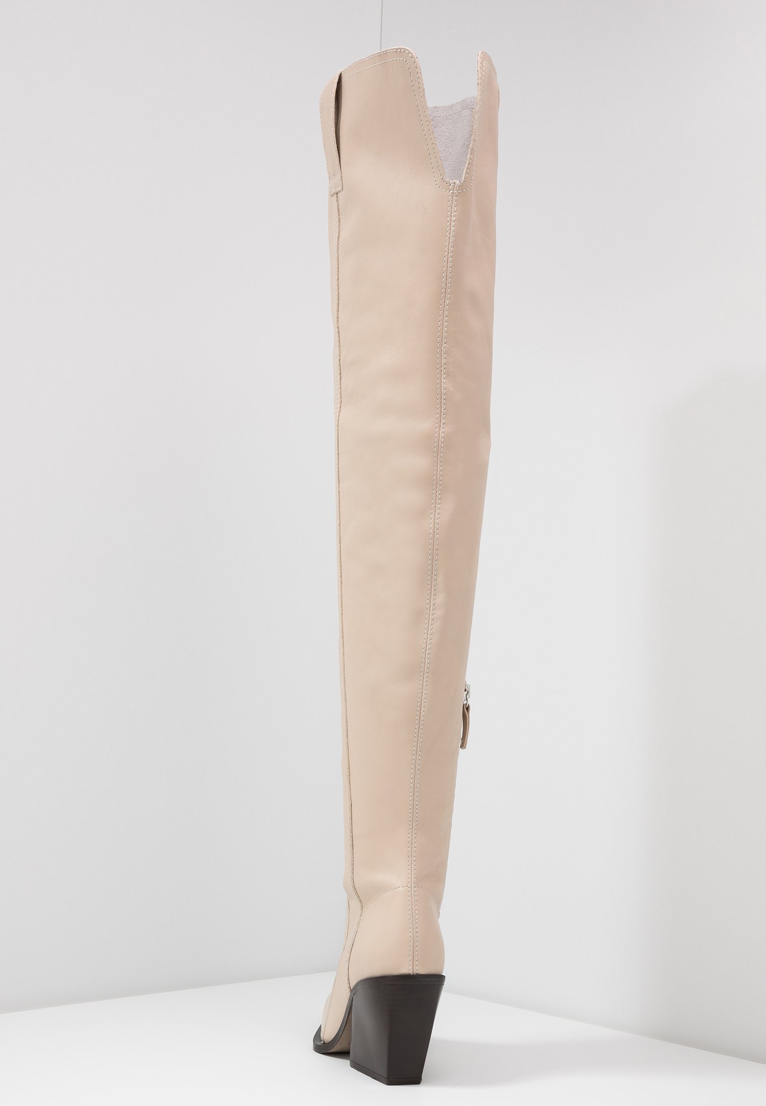 Topshop BRAVE WESTERN Overknee laarzen ecru Zalando.nl Topshop BRAVE WESTERN Overknee laarzen tan Zalando.nl