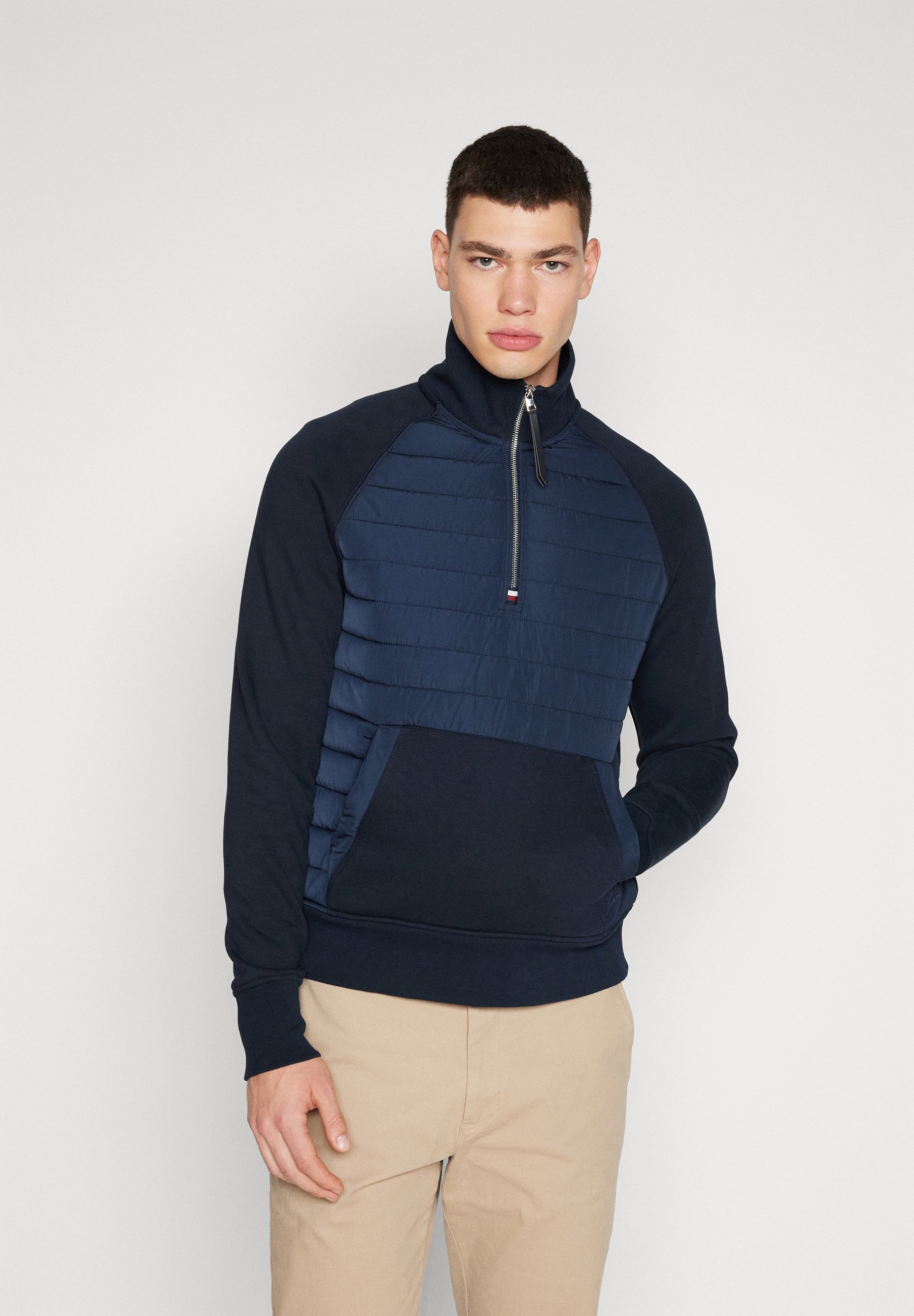 tommy hilfiger half zip navy