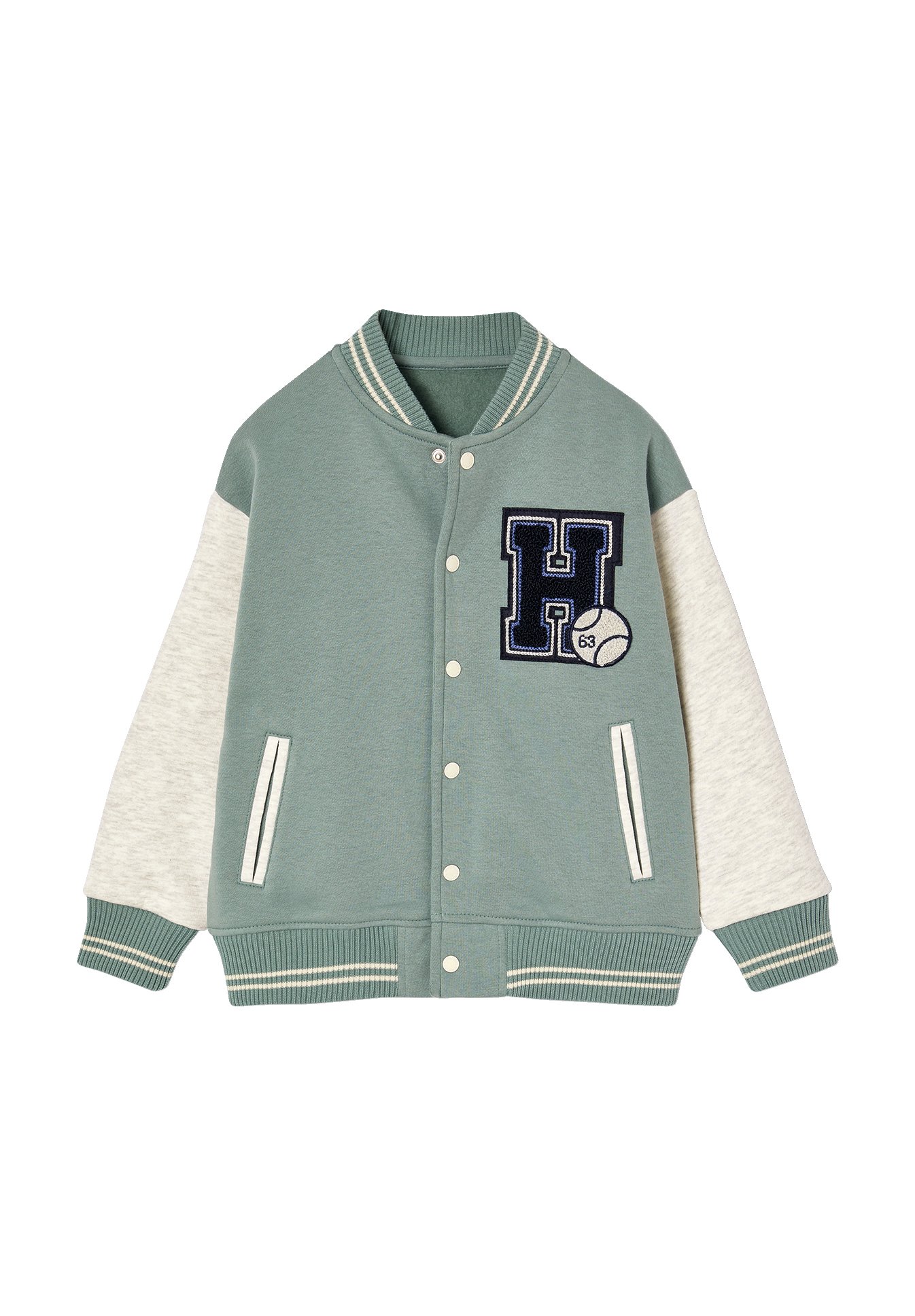 Vertbaudet COLLEGE MIT AUFNÄHER Bomber Jacket smaragdgrün