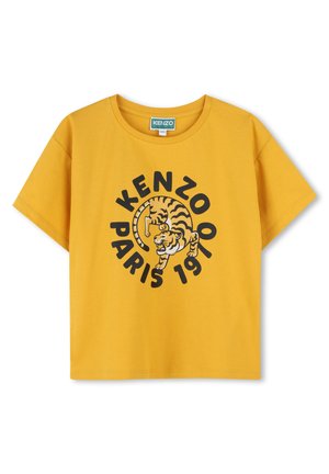 SHORT-SLEEVED - T-shirt imprimé - jauneantique