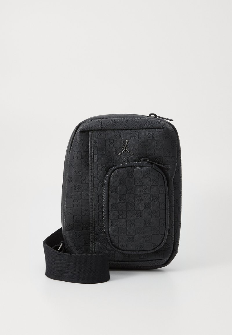 CALVIN KLEIN: Borsa in pelle sintetica con monogram goffrato - Nero CALVIN KLEIN: Borsa in pelle sintetica con monogram goffrato - Nero