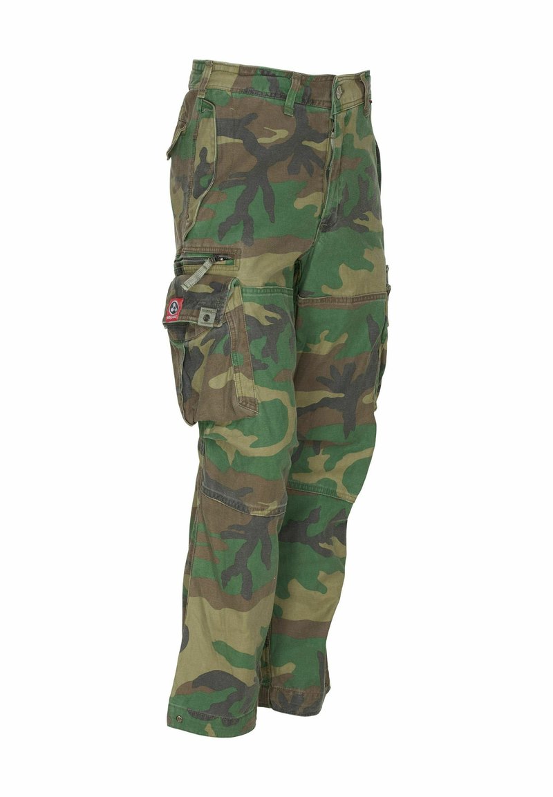 Pretty little things - Petite Pantalon cargo à imprimé camouflage vert