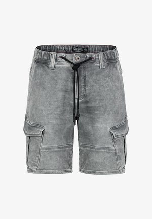 Sublevel, BERMUDA ELASTISCHER BUND UND KORDELZUG - Denim shorts - grau