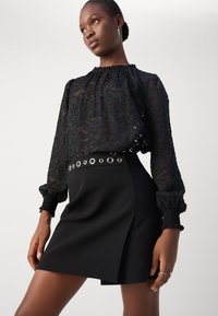 Morgan JILLY - Jupe portefeuille - noir