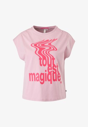 QS INSCRIPTION IMPRIMÉE - T-shirt print - rosa