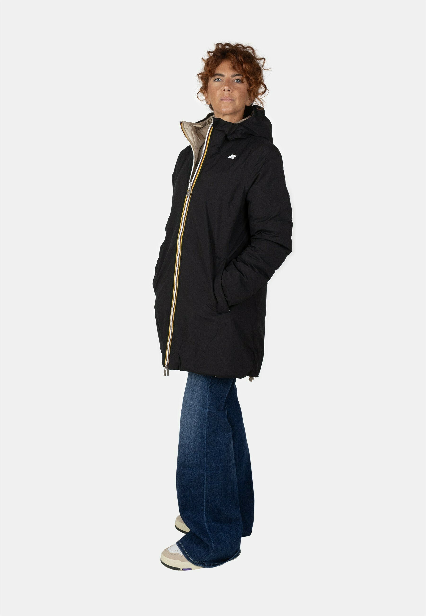 K-Way SOPHIE DOUBLE - Cappotto invernale - black p beige g