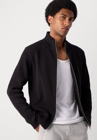 Lindbergh ZIP CARDIGAN - Neuletakki - black