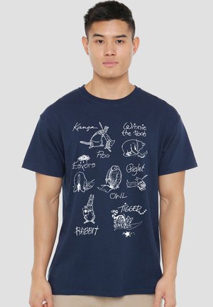 Disney, WINNIE THE POOH CLASSIC POOH CHARACTERS INK - T-Shirt print - dark blue