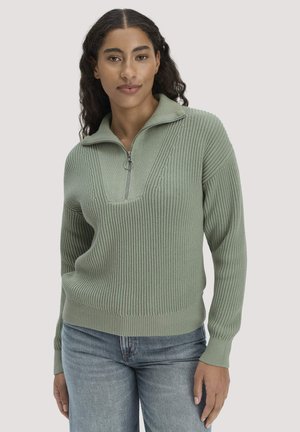 Strickpullover - mattgrün