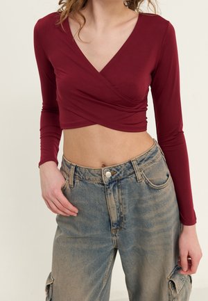 Long sleeved top - bordeaux