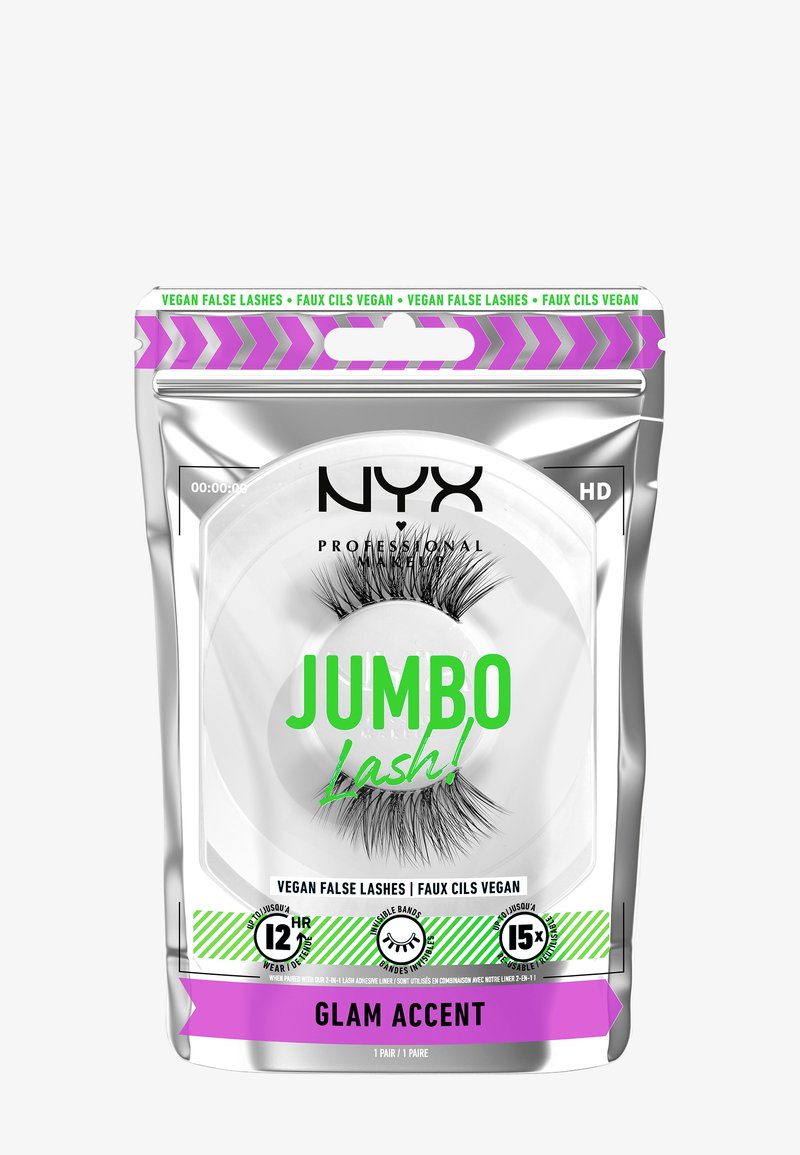NYX Professional Makeup - JUMBO LASH - Lösögonfransar - glam accent, Förstora