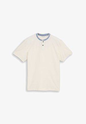 TOM TAILOR, POLOSHIRT MIT STEHKRAGEN - T-shirt basic - gardenia white