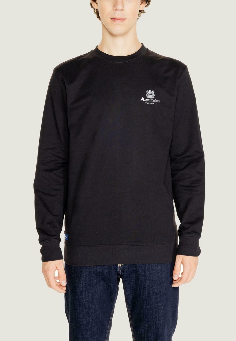 Aquascutum Box Logo Black Sweatshirt main image 1