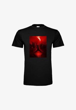 Nike Performance, T-shirts print - schwarzrot