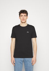 BOSS TEE CURVED - T-shirt basic - black
