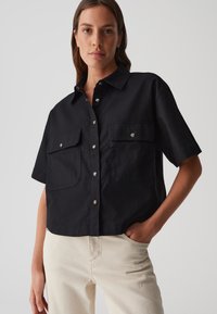 KURZARM FRINGO - Camicia - black
