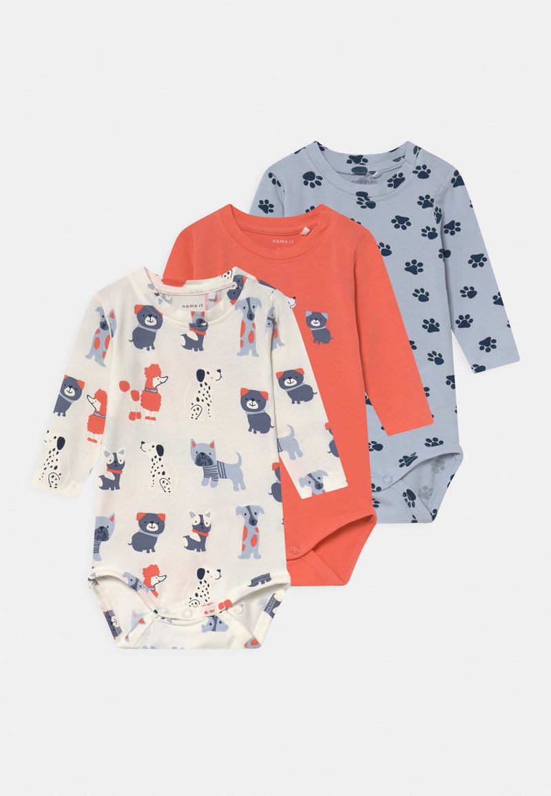 Kinder Shirts & Tops | Name it NBNMODOG 3 PACK UNISEX Body heather/blau - WN21618 Kinder Shirts & Tops | Name it NBNMODOG 3 PACK UNISEX Body heather/blau - WN21618