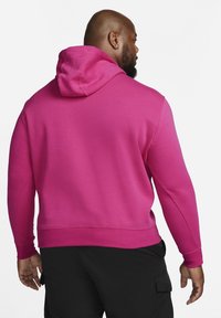 Nike Sportswear SPORTSWEAR CLUB FLEECE - Sweatshirt com capuz - active pink/active pink/white