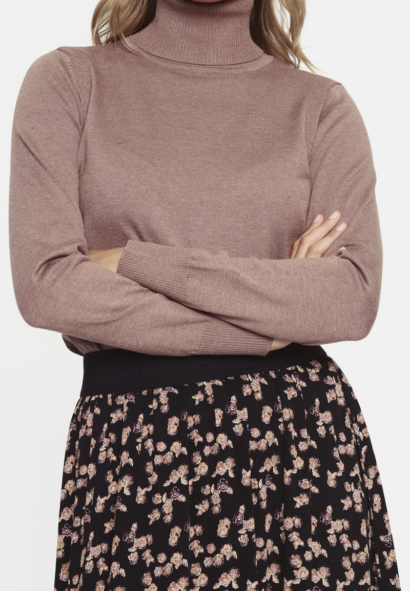 Saint Tropez Stickad tröja - tan