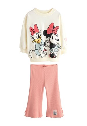 Next REGULAR FIT - DISNEY MINNIE MOUSE AND DAISY DUCK LONG SLEEVE TOP AND FLARE SET . - Sweatshirt - ecru white