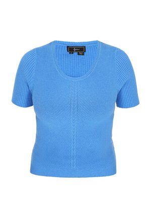 faina, T-shirt con stampa - blue