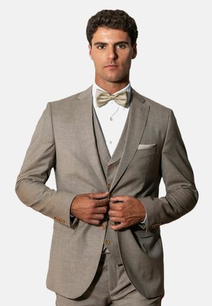 Real Guys, SET BESTEHEND AUS FLIEGE UND EINSTECKTUCH - Einstecktuch - beige