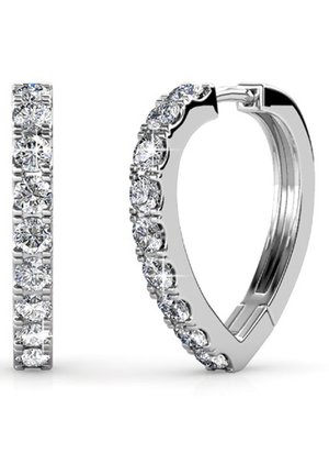 ARIANE - Boucles d'oreilles - argenté couleur / cristal