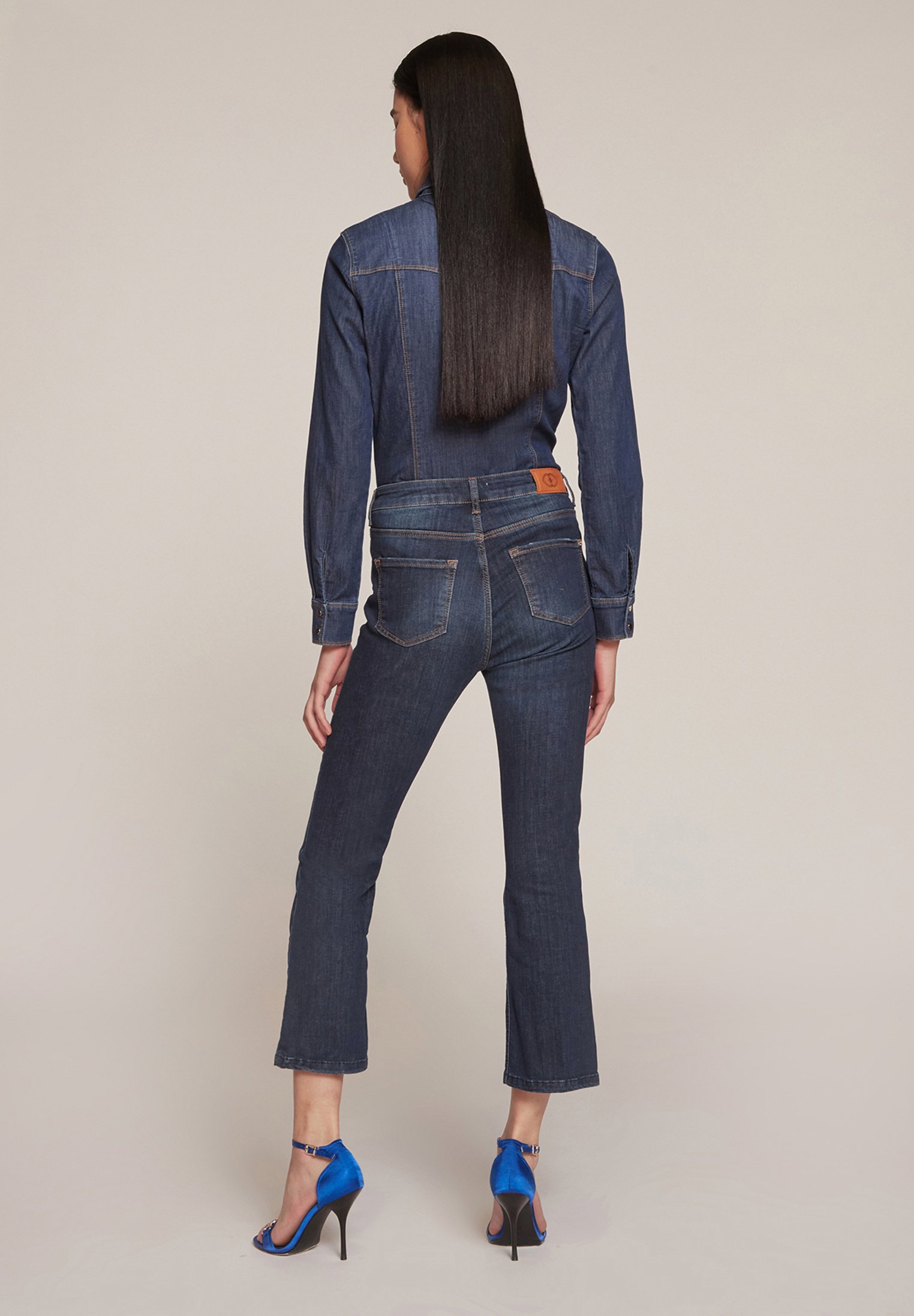 Motivi JEANS HIGH-WAISTED - Jeans a zampa - blu - Zalando.it