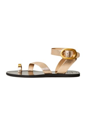 FLAT - Sandales tongs - gold