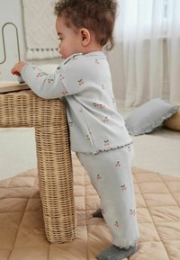 Next 2 PIECE WIDE LEG SET - REGULAR FIT - Pitkähihainen paita - grey cherry print