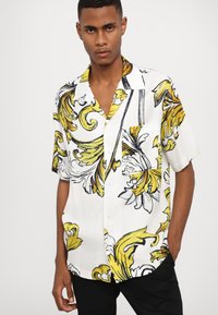 Versace Jeans Couture BAROC OUTLINE MACRO - Camicia - white/gold