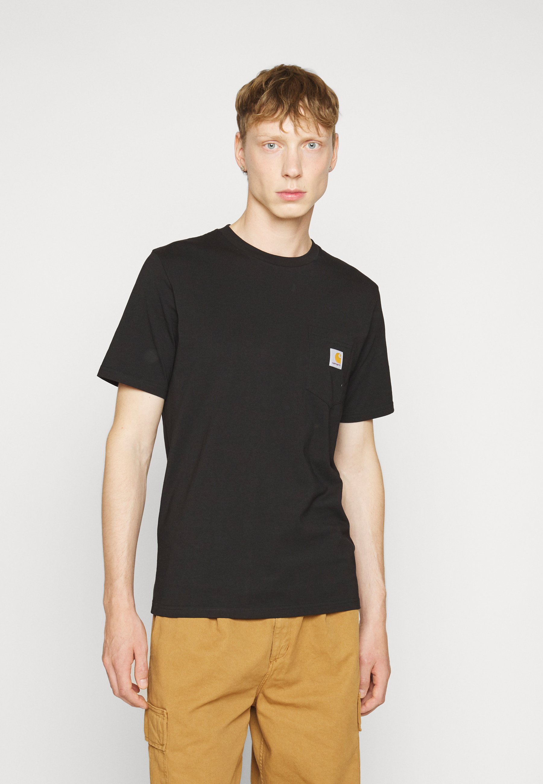 mens black pocket tee shirt