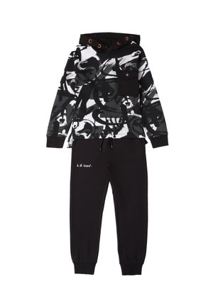 TWO-PIECE SET - Tracksuit - bianco nero