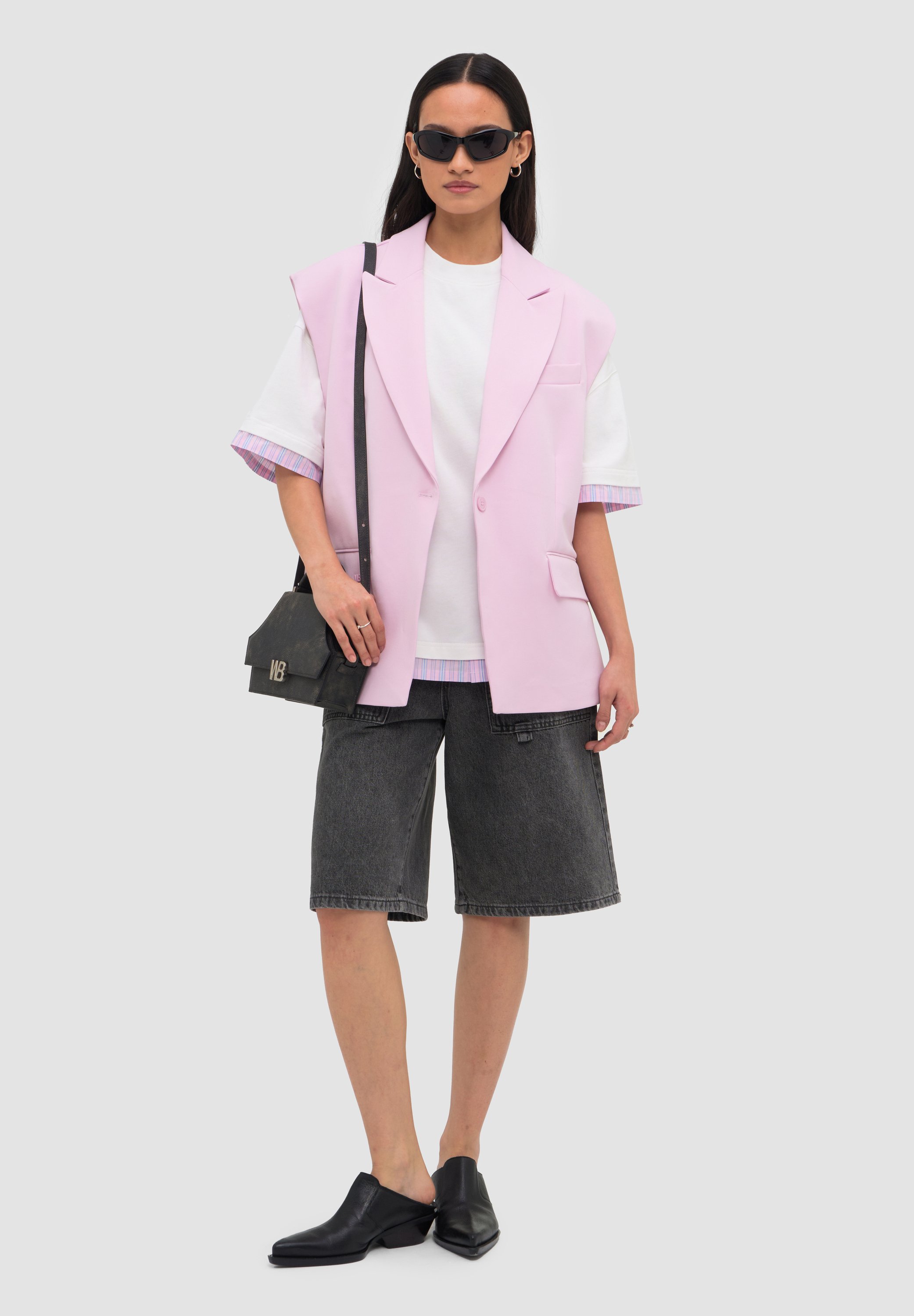 WRSTBHVR WRSTBHVR VEST BILLY V2 VEST - Waistcoat - pink tulle/pink