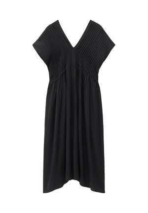 & OTHER STORIES, & OTHER STORIES PLEATED DOLMAN MIDI DRESS - Robe longue - black