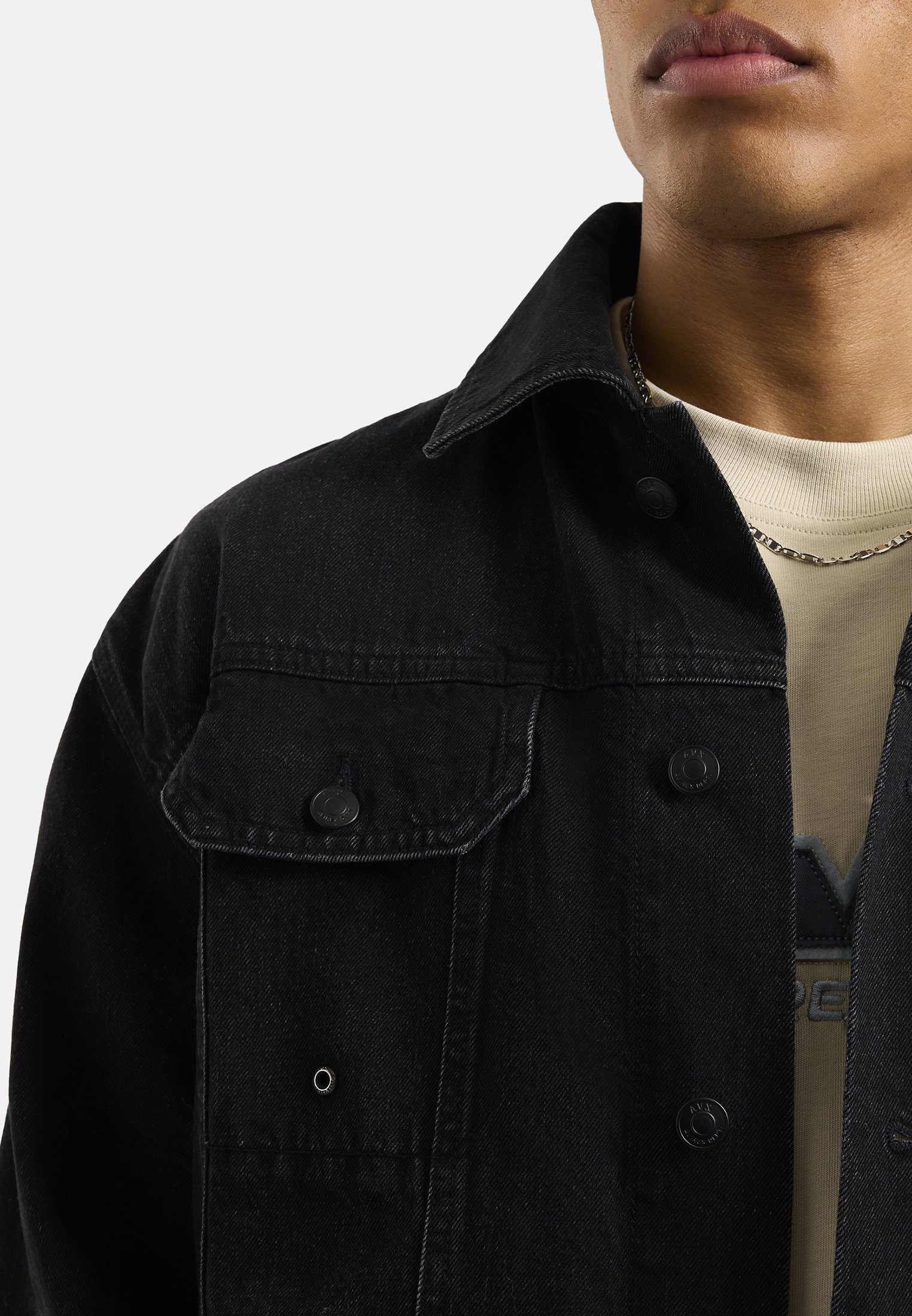 AVX Denim jacket - black - Zalando