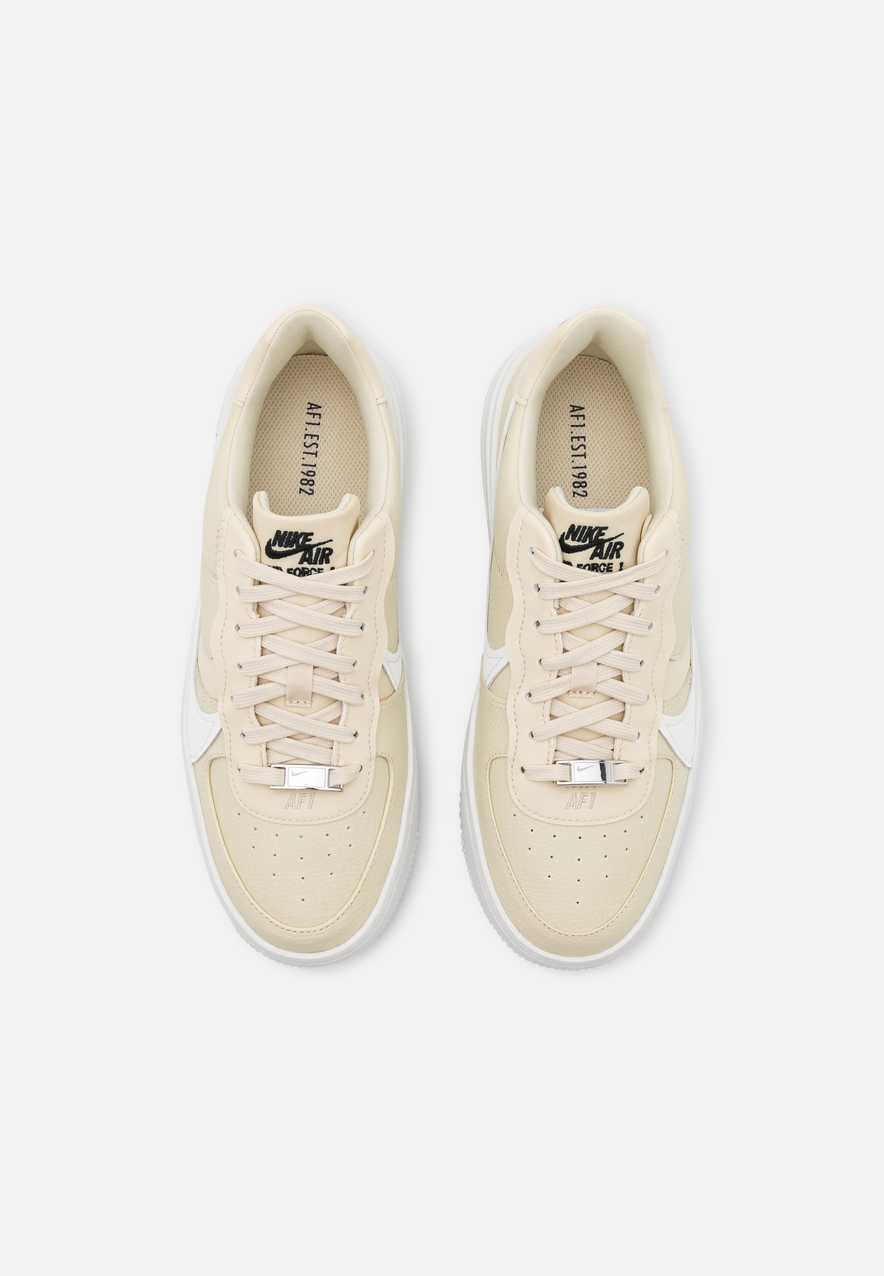 Nike Sportswear AF1 PLT.AF.ORM - Zapatillas - fossil/sail/summit  white/black/blanco - Zalando.es