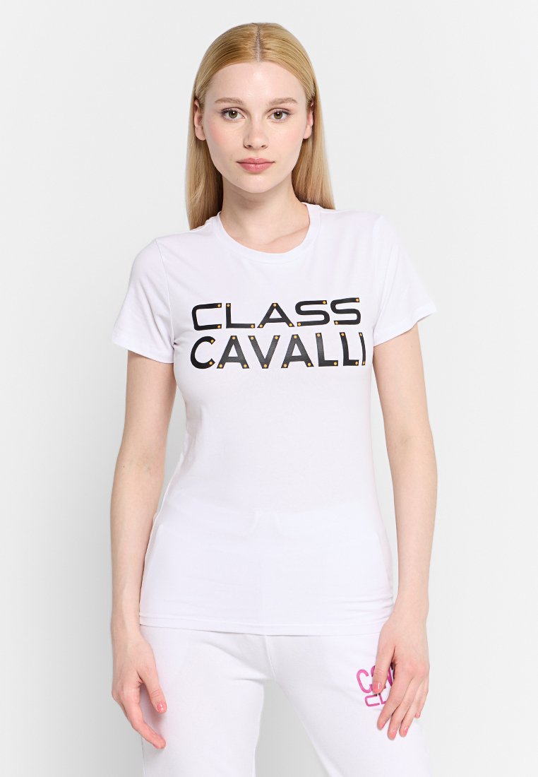 Cavalli Class T-shirt print wit Cavalli Class T-shirt print wit