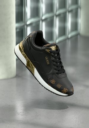 Guess MOXEA - Sneakers - black/brown