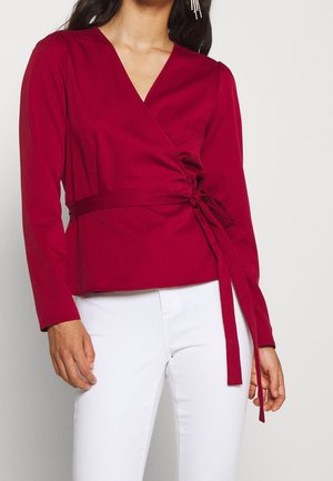 Bluse - metallic red