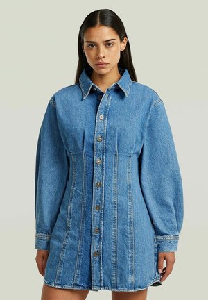G-STAR, CARTER DENIM SHIRT DRESS - Spijkerjurk - vintage lt aged