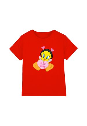 Warner Brothers, LOONEY TUNES VALENTINE'S DAY TWEETY BEE MINE UNISEX - Print T-shirt - red