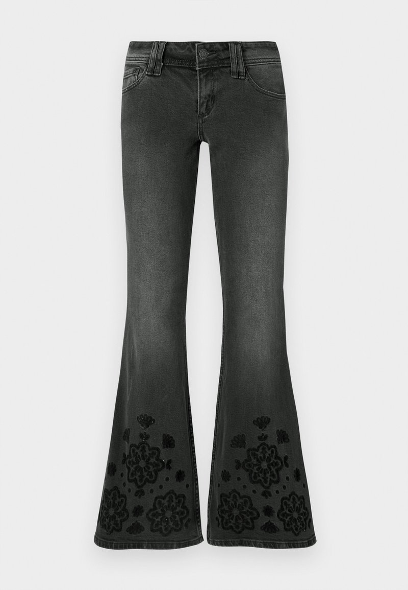 Hollister Co. Flared Jeans zwart denim/blackdenim