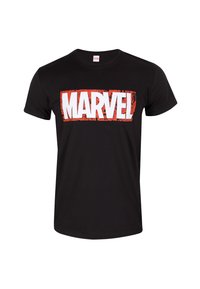 Henry Tiger MARVEL COMICS LOGO - Triko s potiskem - black